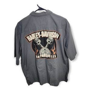 Harley Davidson Large Button Up Shirt